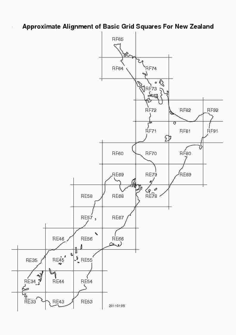 Mapa Nowej Zelandii siatki