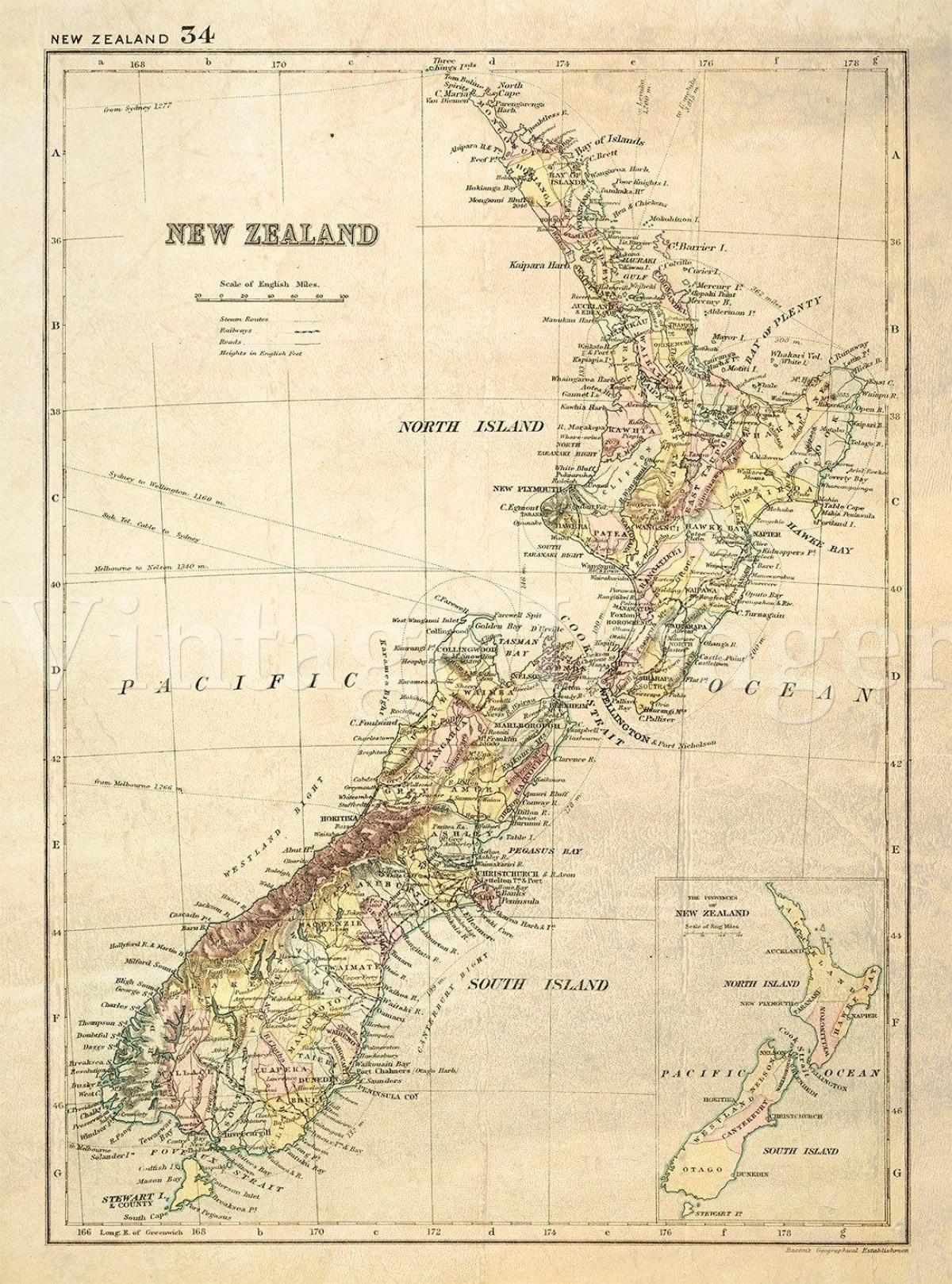 Mapa stara, Nowa Zelandia